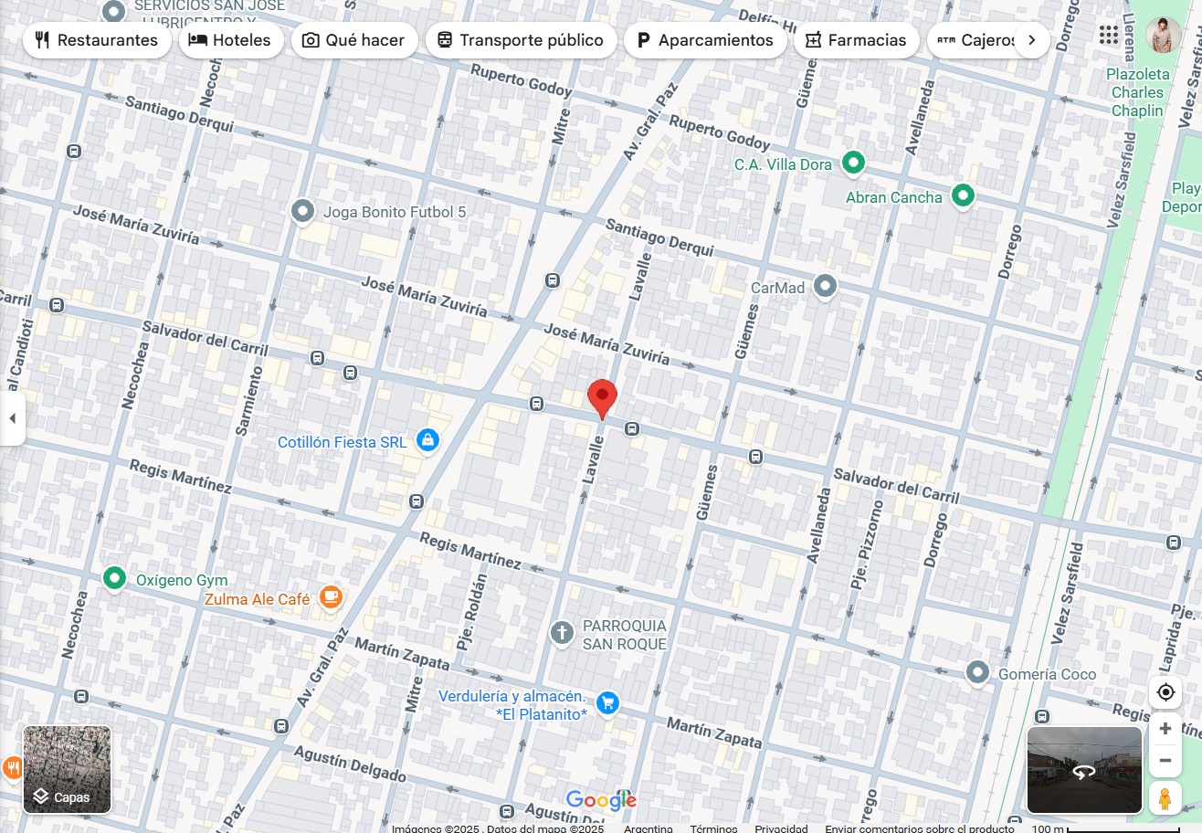 Ubicacion Salvador del Carril 1400, Santa Fe