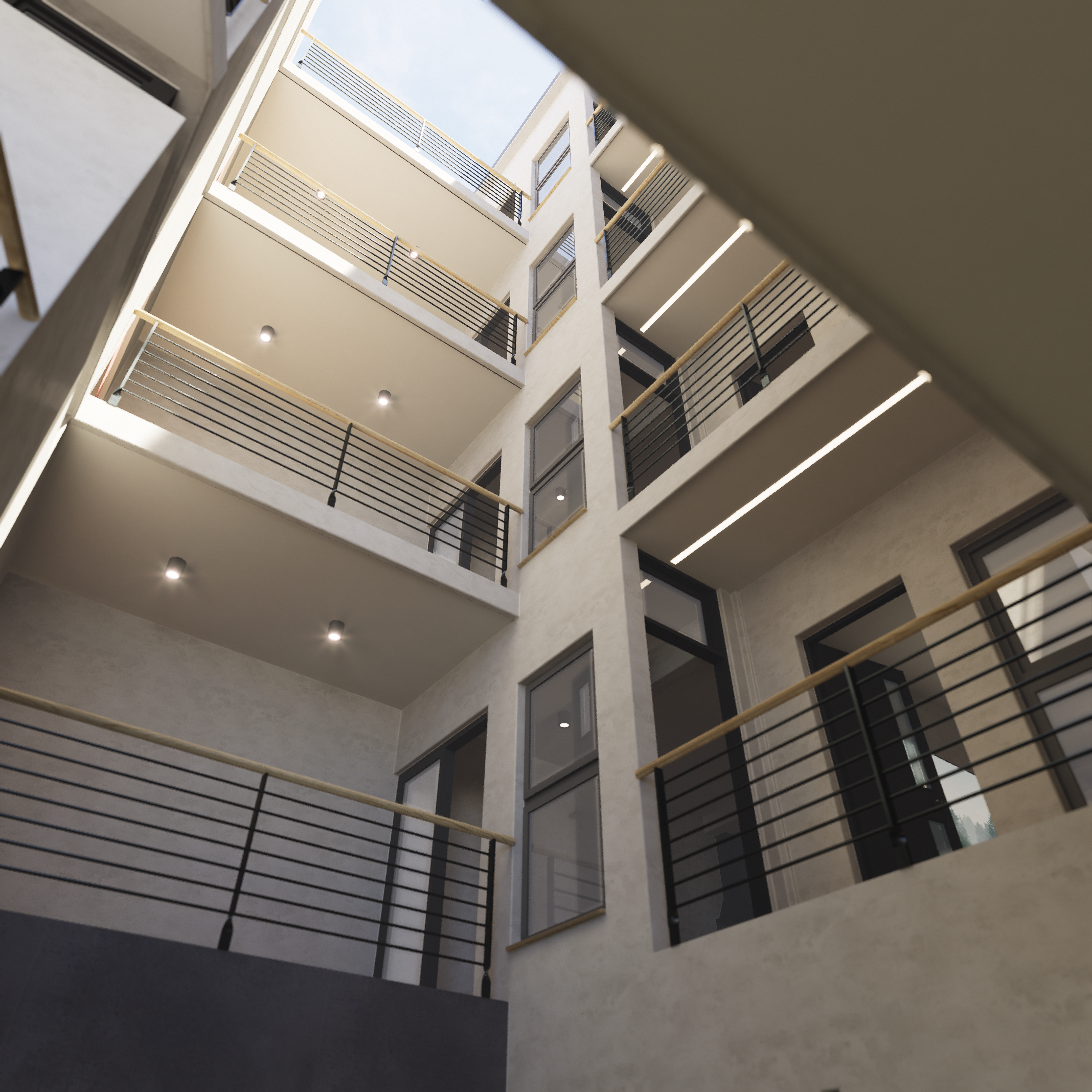 Render Balcón Premium