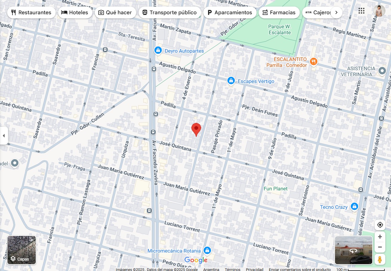 Ubicacion Pasaje Ingenieros 4955, Santa Fe