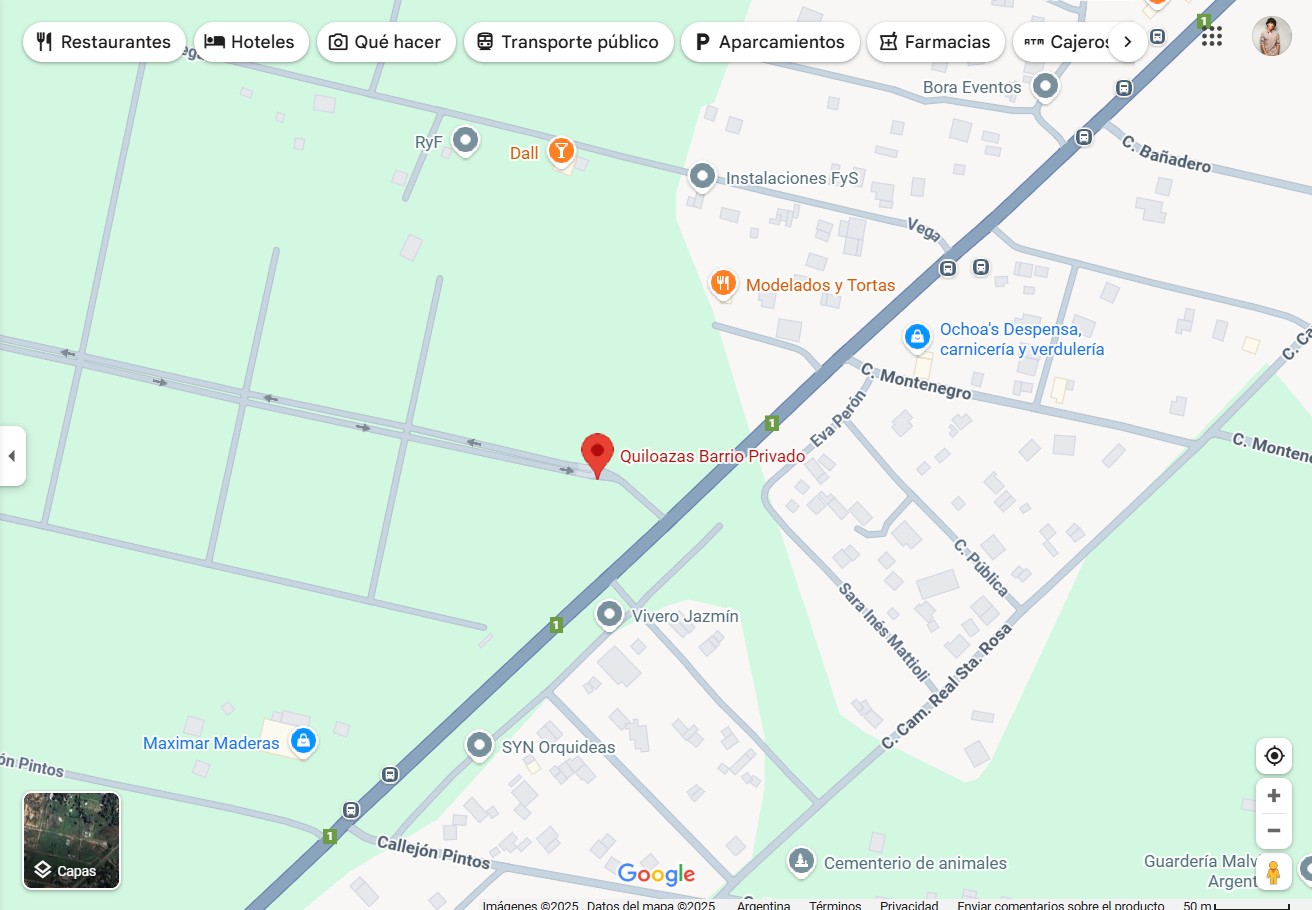 Ubicacion Country Quiloazas, Barrio Ubajay